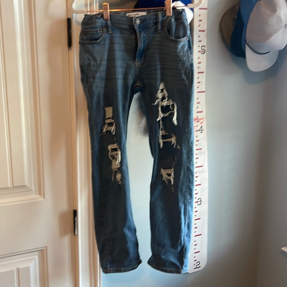 Abercrombie Kids straight jeans. Size 11-12 with adjustable waist.